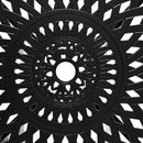 Outsunny Garden Dining Table - Black