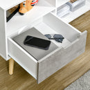 HOMCOM 50" TV Cabinet Stand Entertainment Center w/ Drawers Shelves, Light Grey