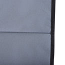 Outsunny 2 Pieces Outdoor Beach Mat Steel Reclining Chair Set w/ Pillow Grey