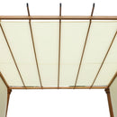 Outsunny Outdoor Retractable Pergola Gazebo Garden Sun Shade Canopy Shelter