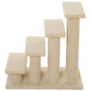 PawHut Dog Steps for Bed 4 Step Pet Stairs for Sofa Dog Cat Climb Ladder Brown