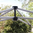 Outsunny Pop Up Gazebo Foldable w/ Wheeled Carry Bag & 4 Weight Bags, Grey