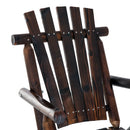 Outsunny Fir Wood Rustic Outdoor Patio Adirondack Rocking Chair Porch Rocker