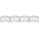 Outsunny Decorative Garden Fencing 4PCs Metal Border Edging