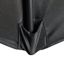 Outsunny 3 (m) Metal Frame Garden Furniture Parasol Half Round Umbrella Black