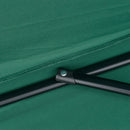 Outsunny 3 (m) Metal Frame Garden Furniture Parasol Half Round Umbrella