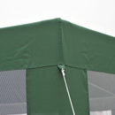 Outsunny Garden Hexagonal Gazebo Patio Outdoor Canopy Patio Party Tent Green
