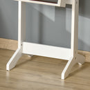 HOMCOM Mirrored Jewellery Cabinet Lockable Jewellery Organiser for Bedroom White