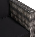 Outsunny 3Pcs Patio 2 Seater Rattan Sofa Garden Furniture Set Coffee w/ Cushions
