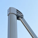 Outsunny 3 x 3(m) Cantilever Parasol Garden Umbrella with Cross Base Grey