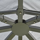 Outsunny 3 x 3(m) Garden Gazebo Double Top Gazebo Canopy w/ Mesh Grey