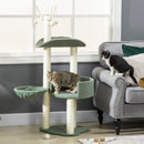 PawHut Cat Tree w/ Sisal Scratching Post, Hammock, Kitten Bed, Toy Ball