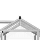 Outsunny 10x6ft Aluminium Greenhouse with/ Door Window Galvanized Base PC Panel