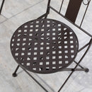 Outsunny 3-Piece Patio Bistro Set w/ Mosaic Round Table and 2 Armless Chairs
