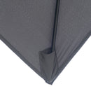 Outsunny 2 x 3(m) Garden Parasol Rectangular Market Umbrella w/ Crank Dark Grey