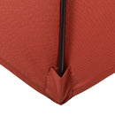 Outsunny 2m Parasol Patio Umbrella, Outdoor Sun Shade with 6 Ribs Wine Red