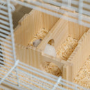 PawHut Hamster Cage, Gerbil Cage w/ Deep Bottom, Wooden Ramp, Exercise Wheel