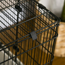 PawHut Small Pet Animal Cage w/ Metal Wire Top Platform Removable Tray 4 Wheels
