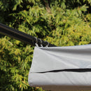 Outsunny 3.5x3.5m Pergola Metal Gazebo Backyard Porch Awning Retractable Canopy