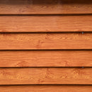Outsunny 6.5x5.2ft Garden Shed Wood Effect Tool Storage Sliding Door Wood Grain