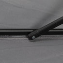 Outsunny 2m Parasol Patio Umbrella, Outdoor Sun Shade with 6 Ribs Dark Grey