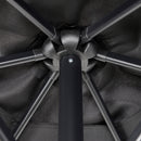 Outsunny 2m Parasol Patio Umbrella, Outdoor Sun Shade with 6 Ribs Black