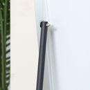HOMCOM Full Length Mirror Dressing Mirror Wall-Mounted Entryway Black Frame