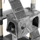 PawHut Cat Tree Scratcher Activity Centre, Condo Scratching Post Toy Bed