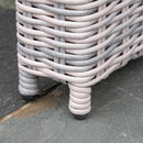 Outsunny 7 PCS Patio Rattan Dining Set with Tempered Glass Table and Cushions