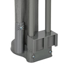 PawHut Retractable Stair Gate for Dogs Mesh Safety Gate - Grey