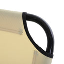 Outsunny Folding Lounge Chair Outdoor Chaise Lounge for Bench Patio Beige