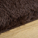 HOMCOM Brown Fluffy Area Rug Shaggy Carpet for Living Room, Bedroom, 120x200cm