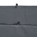 Outsunny Outdoor Privacy Curtain 4-Panel Sidewalls for 3 x 3 (M) Gazebos Grey