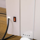 HOMCOM Convector Radiator Panel Space Heater Freestanding / Wall-mounted White
