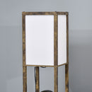 HOMCOM Floor Lamp Reading Lamp with 3-Tier Storage Shelf for Home Office Brown