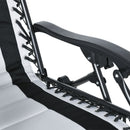 Outsunny Zero Gravity Lounger Folding Recliner Chair w/ Cup Holder Padded Pillow