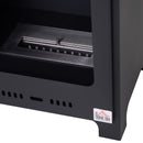 HOMCOM Free Standing Bio Ethanol Fireplace Heater with 0.9L Tank for Home Black
