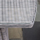 Outsunny 4 PCs Outdoor Rattan Sofa Set, Patio Garden Wicker Sectional Sofa Set