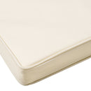 Outsunny Set Of 2 Square Chair Cushions Removable Covers Seat Pads Cream White