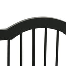 PawHut Freestanding Pet Gate Safety Barrier 3 Pannel w/ Support Feet Black