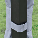 Outsunny 4 x 3(m) Outdoor Gazebo Canopy Pavilion w/ Curtains Netting Sidewalls