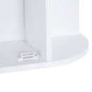 HOMCOM Wall Mounted Bathroom Cabinet w/ Mirror Single Door Storage Shelves