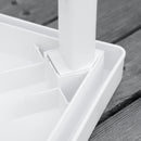 Outsunny Patio End Table - White