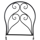 Outsunny 3 PCs Garden Bistro Set W/ Balcony Table and Chairs Metal Frame
