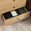 HOMCOM Chest of Drawers, 3 Drawer Unit Storage Cabinet for Bedroom, Natural