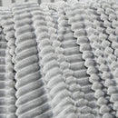 HOMCOM Flannel Fleece Blanket King Size Throw Blanket for Bed 230 x 230cm Grey