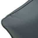 Outsunny Outdoor Seat and Back Cushion Set, Deep Seating Chair Cushion, Grey