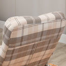 HOMCOM Recliner Chair and Footstool Linen-touch Fabric Wooden Base Multicolour