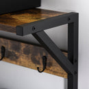 HOMCOM Coat Rack Stand Shoe Storage Bench for Bedroom Living Room Entryway
