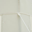 Outsunny Garden Hexagonal Gazebo Patio Outdoor Canopy Patio Party Tent White